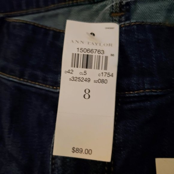 NWT Ann Taylor Modern Slim Boyfriend Jeans 8 - Picture 9 of 9